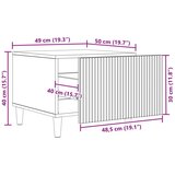  Stolić za kavu Betonska siva 49 x 50 x 40 cm Konstruirano drvo - Betonska siva | shoptok.hr