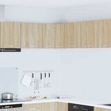 VidaXL viseći ormarić zidne riga sonoma hrast i bijela 57 x 57 x 40 cm VidaXL viseći ormarić zidne riga sonoma hrast i bijela 57 x 57 x 40 cm Slike