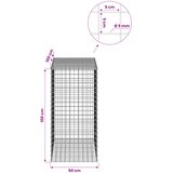  Gabion s 5 mm žicom i mrežom 5x5 cm 50x100x100 cm | shoptok.hr