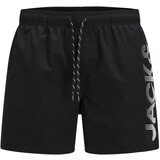 Jack & Jones Muški kupaći Swim Splice Logo Akm Sn, Crni Cene