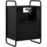  Viseći Noćni Ormar Crni hrast 40 x 30 x 60 cm Konstruirano drvo | shoptok.hr
