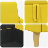 SOFA s pohranom Svijetlo žuta 72 x 78 x 87 cm Poliester | shoptok.hr
