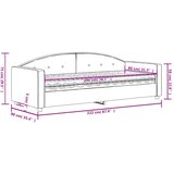  Dnevni krevet s madracem crni 80 x 200 cm baršunasti | shoptok.hr