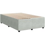 LED okvir za krevet s madracem Svjetlosiva 120 x 190 cm Baršun | shoptok.hr