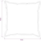  Presvlaka za jastuk 2 kom. HOUTEN Žuta 70 x 70 cm - Dizajn s paspulom 70 x 70 cm 2 | shoptok.hr