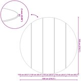  Podni sheet za bazen Crna Ø 550 cm Neslojno platno | shoptok.hr