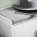 SoBuy klop za čevlje z omaro bela lesena 120 cm, (5000017137) | Shoptok.si