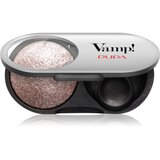 PUPA Milano Vamp! Radiant Baked Eyeshadow dolgoobstojna sijoča senčila za oči odtenek 404 Cold Taupe - WET & DRY 1 g | Shoptok.si