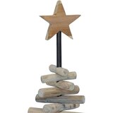 vidaXL Božično drevo z stojalom Rjava 60 cm Trdna tikovina | Shoptok.si