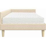  Kutni krevetni okvir s madracem s madracem 2 pcs Krema tkanina | shoptok.hr