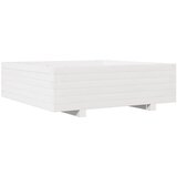  Vrtna sadilica bijela 80 x 80 x 26,5 cm od masivne borovine | Eponuda.ba