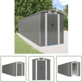  The Living Store Vrtna lopa svetlo siva 192x855x223 cm pocinkano jeklo - Vrtna Lopa, (21745149) Cene