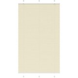 vidaXL Plisirana zavjesa krem boje 120x200 cm Širina tkanine 119 4 cm Poliester - Krema 120 x 200 cm | shoptok.hr