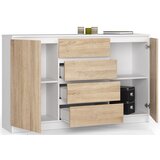 AKORD KOMODA K160 2D 4SZ CLP BELO / SONOMA, (21703236) | Shoptok.si
