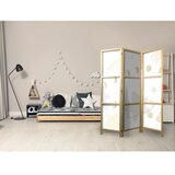  Japanski paravan - Fairy-Tale Galaxy - Moon Phases in Shades of Yellow Among Stars in Beige and Ash Colors with Stardust. 135x17 | shoptok.hr