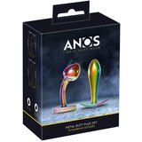 Anos Metal Rainbow - kovinski analni dildo (2 kosa) Cene