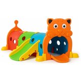  MamaKids dječji tunel s toboganom, šareni medvjedić 185 cm | shoptok.hr