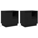  Noćni ormar s ladicama 2 pcs Crni hrast 50 x 34,5 x 50 cm. | Eponuda.ba