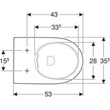 Geberit WC ŠOLJA SELNOVA B/S RIMLESS BTW SKRIVENI PRIKLJUČAK 500.393.01.7 GEBERIT | ePonuda.com