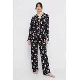Polo Ralph Lauren Pižama ženska, črna barva