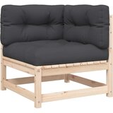  Kutna vrtna sofa od masivne borovine s jastucima | shoptok.hr
