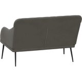  Klupa tamnosiva 110 x 76 x 80 cm baršunasta | Shoptok.si