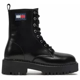 Tommy Jeans Pohodni čevlji Urban Lace Up Boot EN0EN01995 Črna