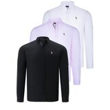 Dewberry TRIPLE SET G674 MENS SHIRT-BLACK-WHITE-PINK Cijene