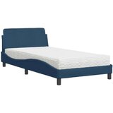 vidaXL Krevet s madracem plavi 100 x 200 cm od tkanine | shoptok.hr