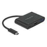 Delock 64091 laptop dock /port replicator USB 3.2 Gen 1 (3.1 Gen 1) Type-C Black | shoptok.hr