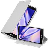 Cadorabo Ohišje, združljivo z LG G4 / G4 PLUS v klasično srebrno - Zaščitni ovitek z magnetnim zapiranjem, stoječo funkcijo in režo za kartice, (20565137) | Shoptok.si