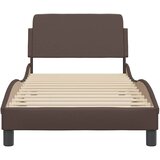  Okvir za krevet Dover smeđi 90x200 cm od umjetne kože | shoptok.hr