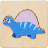  Drvena slagalica sa motivima dinosaura 11 x 11cm - uzorak šaljemo nasumično | shoptok.hr