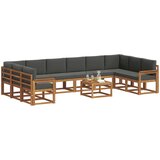  Set vanjskih sofa 11 kom. Prirodna i antracit | shoptok.hr