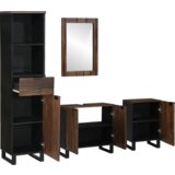 vidaXL Set namještaja za kupaonicu 4 pcs Bijela 38 x 33 x 160 cm | shoptok.hr