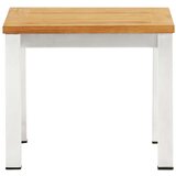  Vrtni bočni stolić 45 x 45 x 38 cm od masivne tikovine i čelika | shoptok.hr