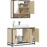  2-dijelni set kupaonskog namještaja boja hrasta sonome drveni | shoptok.hr