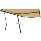  Samostojeća tenda na ručno uvlačenje 400 x 300 cm žuto-bijela Cijene