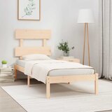  Okvir za krevet od masivnog drva 90 x 190 cm jednokrevetni | shoptok.hr