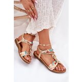 ARTIKER Women's Flat Sandals With Woven Strap And Decoration | ePonuda.com