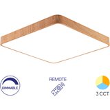 Braytron Led plafonjera sa daljinskom komandom Bry Blade SS kvadratna drvo 45W BH16-05297 Cene