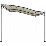 Nadstrešnica krem 4 x 3 m 180 g/m² od tkanine i čelika | shoptok.hr