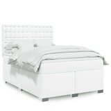 vidaXL Krevet s oprugama i madracem bijeli 140x190 cm od umjetne kože | shoptok.hr