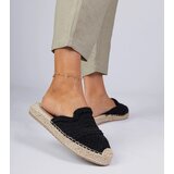 Gemre Black Women's Espadrille Slides Pretino | shoptok.hr
