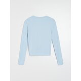 Sinsay Pamučna slim fit majica dugih rukava | shoptok.hr