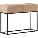  Konzolni stol 100x35x76 cm masivno drvo manga i prirodna trska | Eponuda.com
