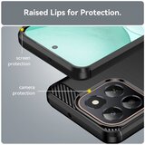 Techsuit Carbon Silicone maska za Honor X6c – crna | Shoptok.si