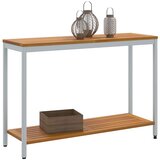 Vanjski stol s pohranom Prirodna i siva 110 x 35 x 75 cm | shoptok.hr