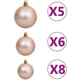  Umjetno božićno drvce LED sa setom kuglica bijelo 180 cm | shoptok.hr