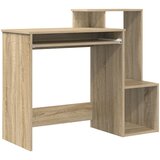 vidaXL Sonoma hrastov stol za računalo Sonoma hrast MDF s hrastovim furnirom Cijene